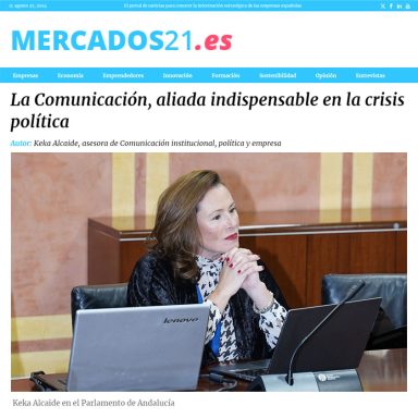 LA COMUNICACIÓN, ALIADA INDISPENSABLE EN LA CRISIS POLÍTICA